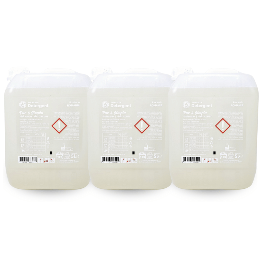 Pachetul cu 3x Detergent Pur si Simplu- Fara Parfum