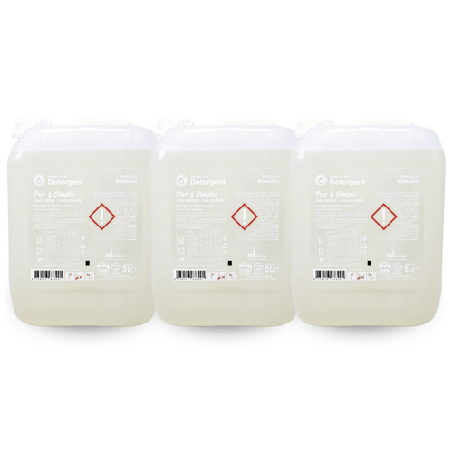 Pachetul cu 3x Detergent Pur si Simplu- Fara Parfum